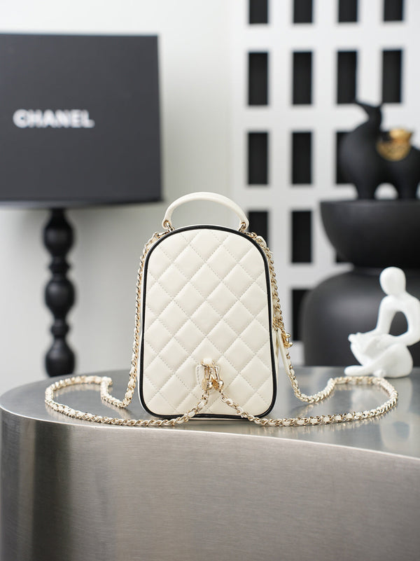 CC π¨π·ππππ Mini Backpack White Lambskin