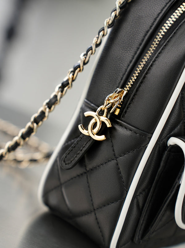 CC π¨π·ππππ Mini Backpack Black Lambskin
