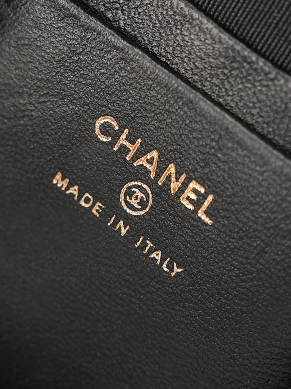 CC π¨π·ππππ Mini Backpack Black Lambskin