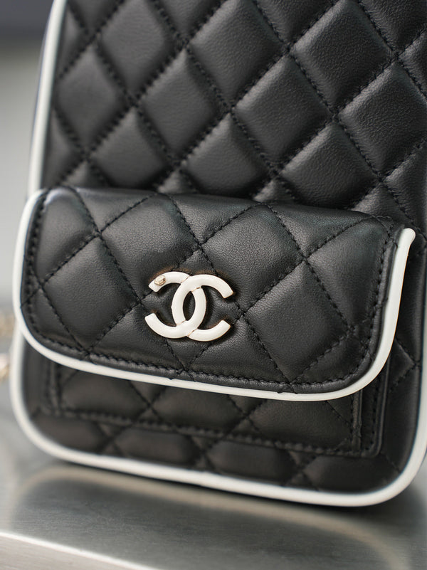 CC π¨π·ππππ Mini Backpack Black Lambskin