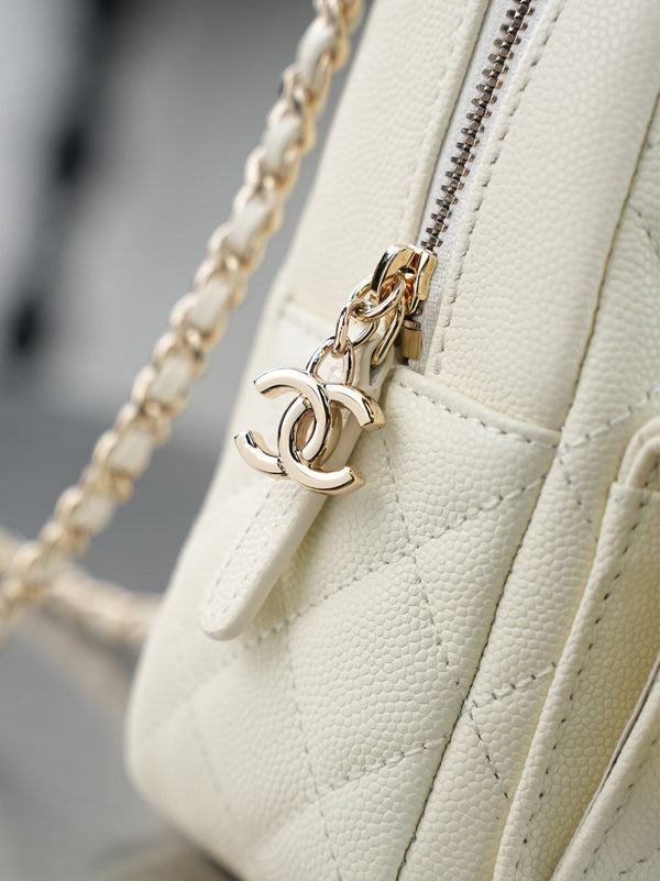 CC π¨π·ππππ Mini Backpack White Caviar