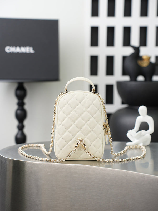 CC π¨π·ππππ Mini Backpack White Caviar