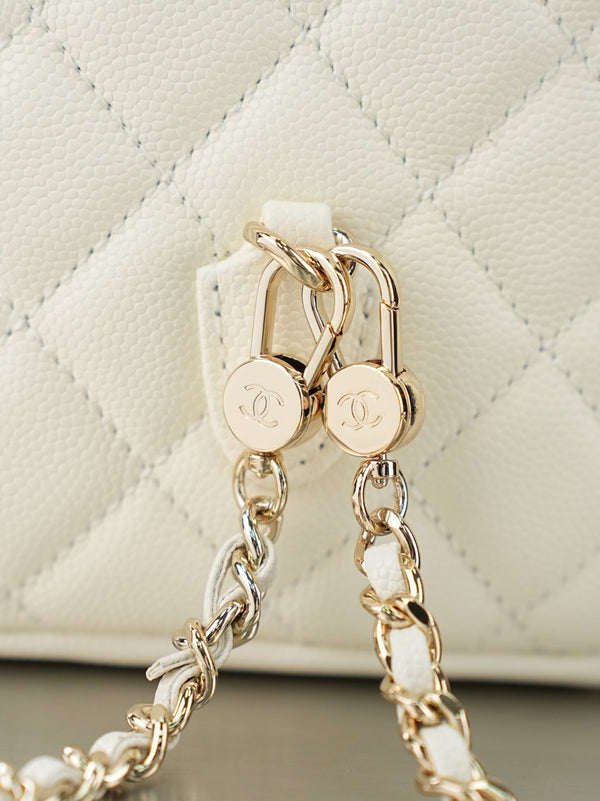 CC π¨π·ππππ Mini Backpack White Caviar