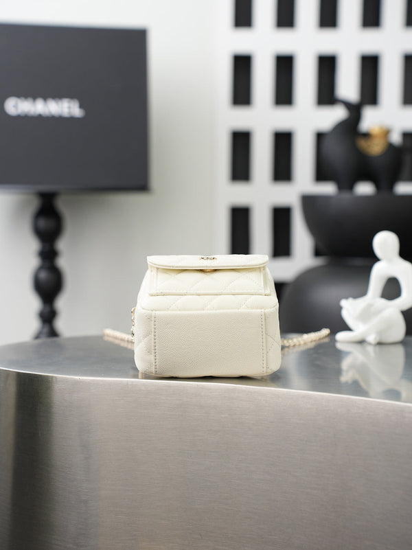 CC π¨π·ππππ Mini Backpack White Caviar