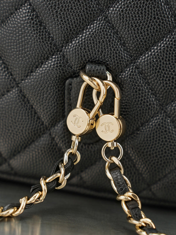 CC π¨π·ππππ Mini Backpack Black Caviar