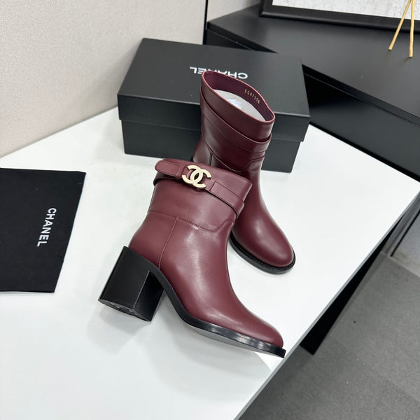 CC FW 2026 Ankle Boot Burgundy Cowhide 925671