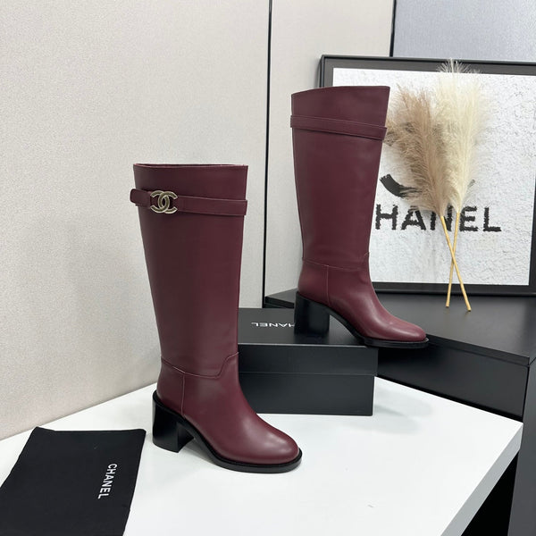 CC FW 2026 Long Boot Burgundy Cowhide 925683