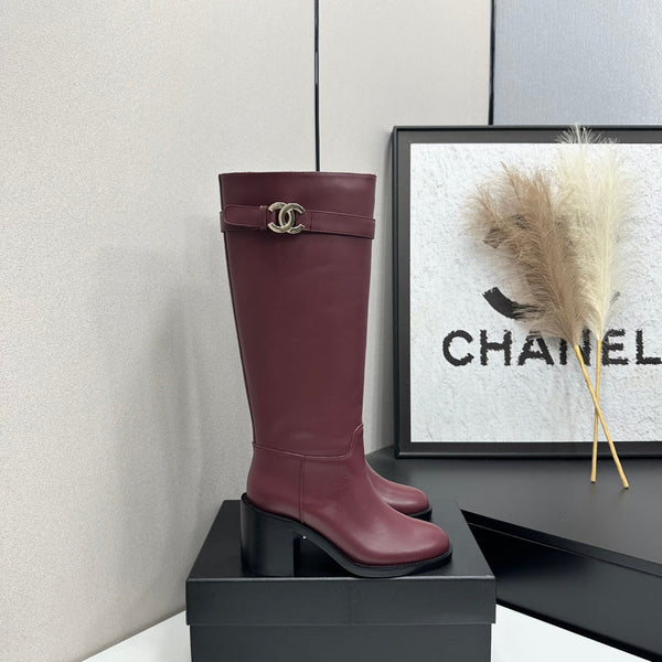 CC FW 2026 Long Boot Burgundy Cowhide 925683