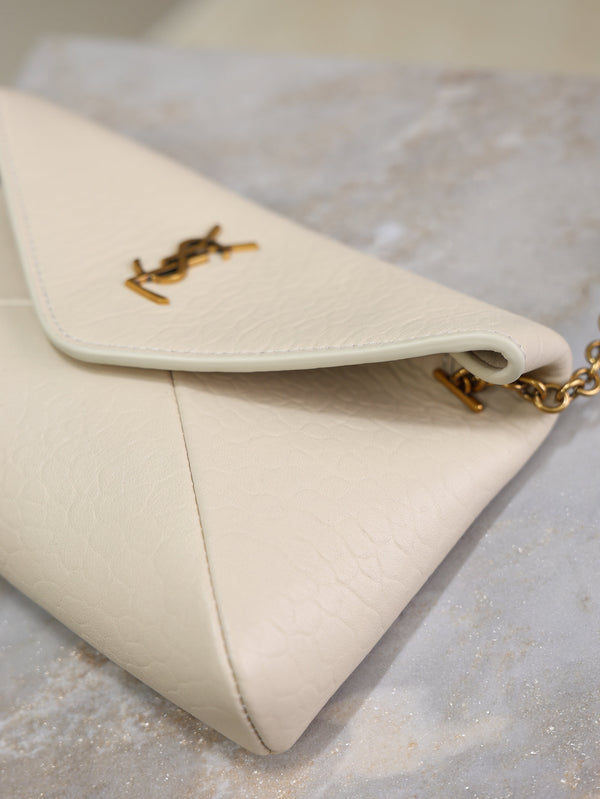Prada Calypso Bag 19cm White Elephant Leather