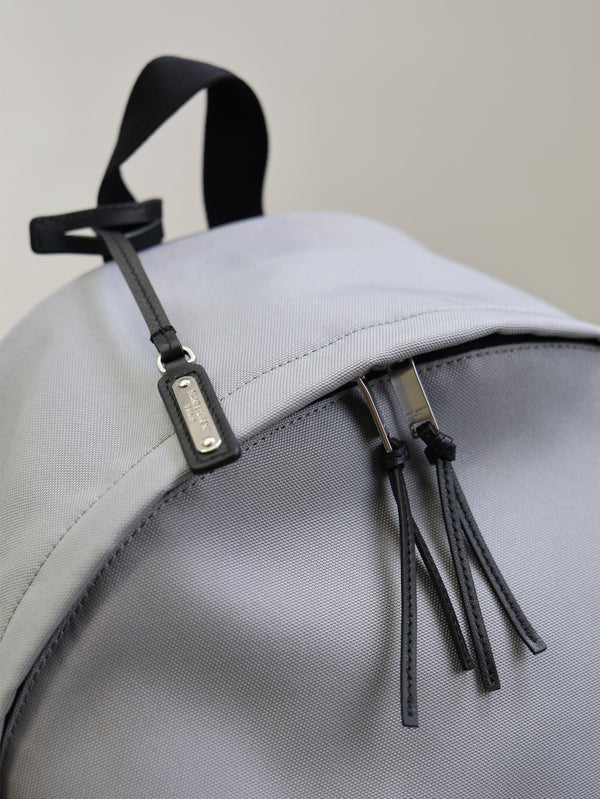 Prada City Backpacks Light Gray Cowhide Cotton