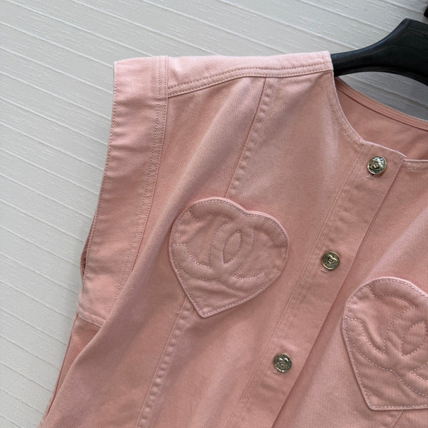 CC 26s Vest Jacket Pink Denim 360885