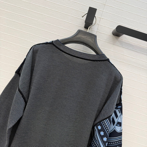 HM "Candy Libris" Long-Sleeve Dark Blue Cotton Tencel