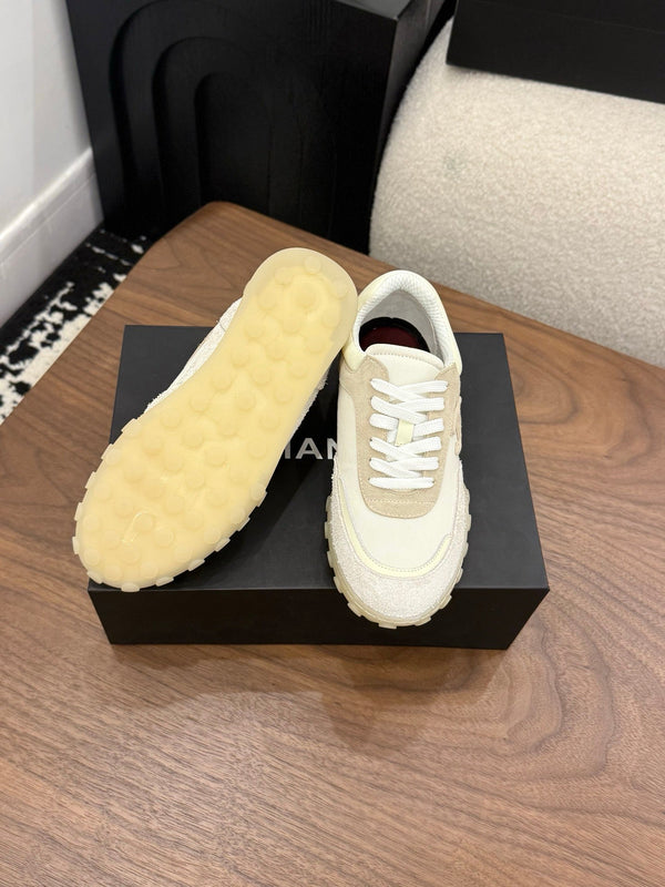 CC 2026 Sneaker Grey White Fabric Suede Calfskin 676168