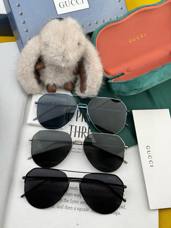 AVIATOR FRAME SUNGLASSES 575761 IN METAL