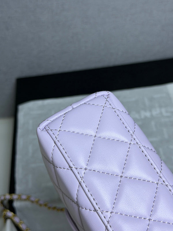 CC 26s Kelly Shopper Bag 19cm Light Purple Calfskin