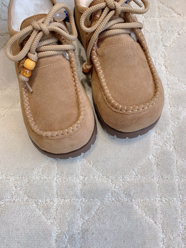 UGG Yupoo Loafers Beige Wool Suede 516910