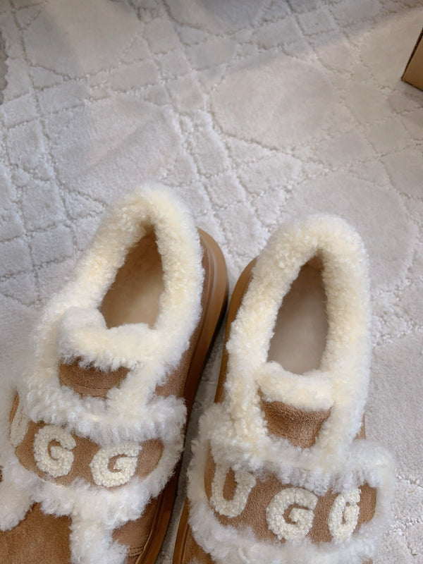 UGG Tazz Slipper Loafers Brown Suede and fleece 516903