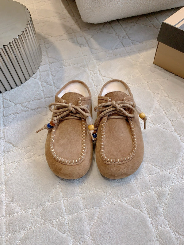 UGG Yupoo Loafers Caramel Wool Suede 516908