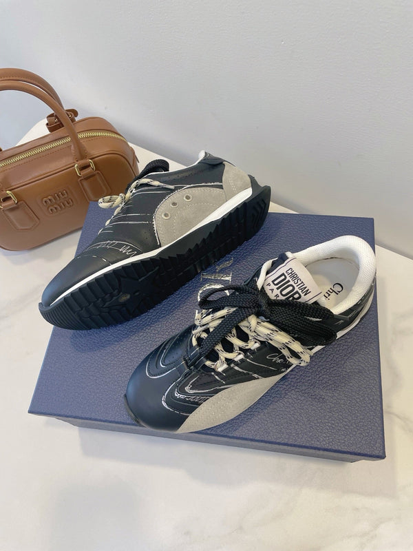CD 26s D-Sketch Grey Dark Blue Suede Sheepskin 908095