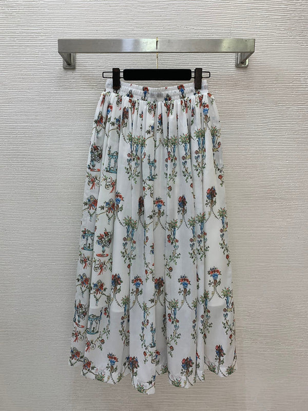 CD 2026 Midi Skirt Multicolors Cotton 411783