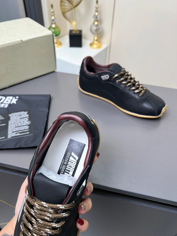 Golden Goose 26s Marathon Runner Sneakers Black Leather 735858