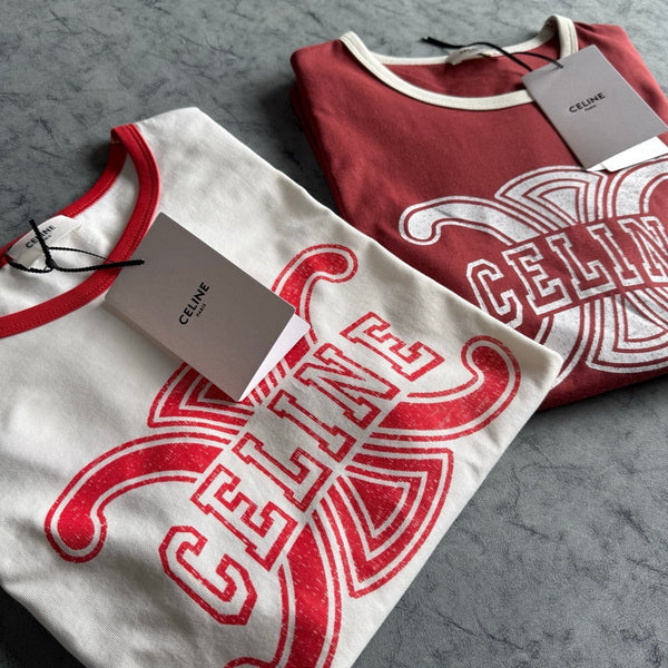 Celine SS26 Short-sleeved T-shirt Cotton 350486