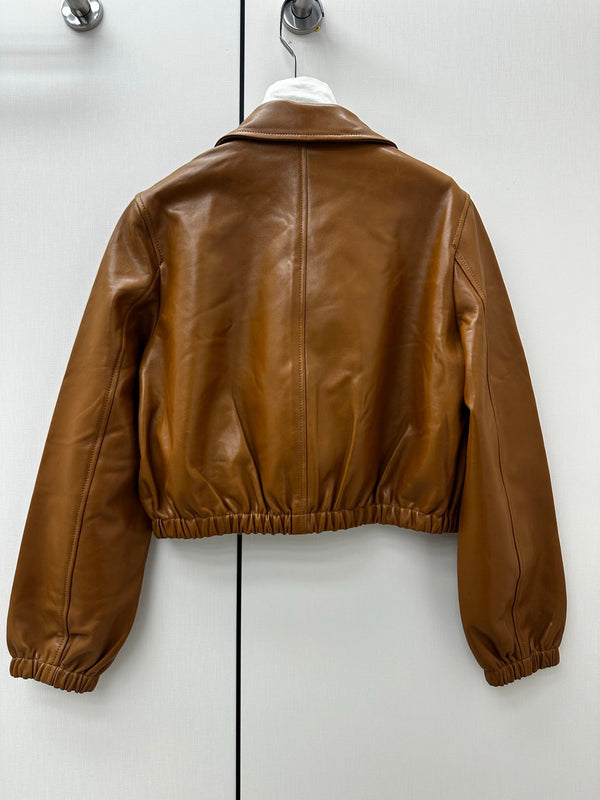 GG 26s Crop/Cropped Jacket Leather 420981