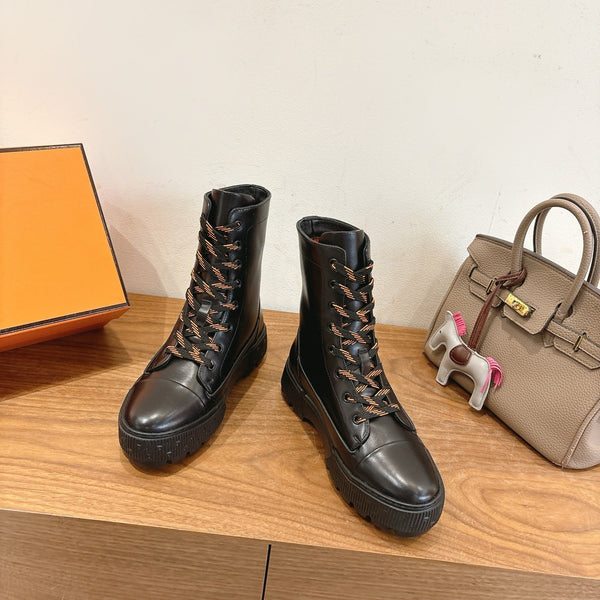 HM 26S Fresh Ankle Boots 4cm Black Leather 110602