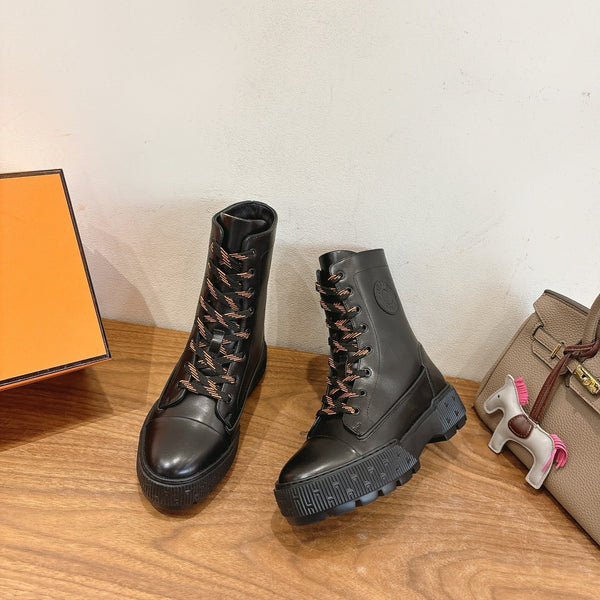 HM 26S Fresh Ankle Boots 4cm Black Leather 110602