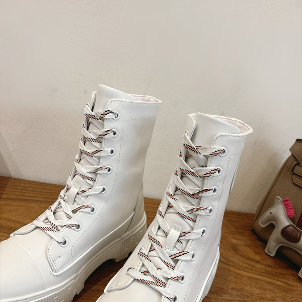 HM 26S Fresh Ankle Boots 4cm White Leather 110603