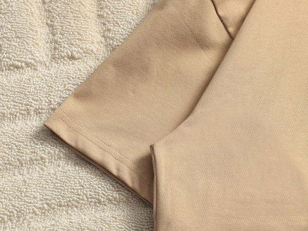 Burberry Men Oversized T-Shirt Beige Cotton