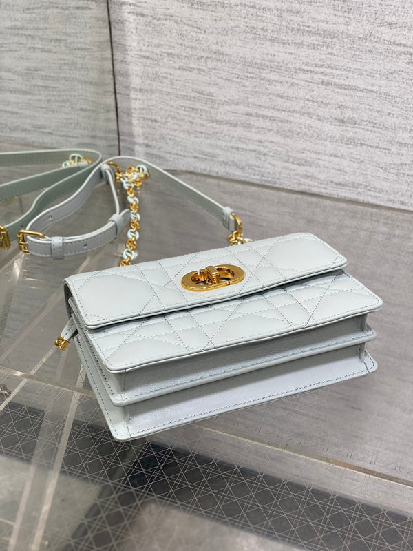 CD Miss Caro 17 Bag Light Blue Calfskin 226496