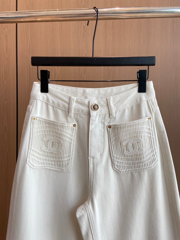 CC 2026 Jeans White Denim Cotton 435477