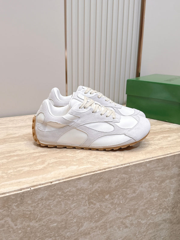 BV Orbit Flash Retro Sneake White Leather Suede 934417