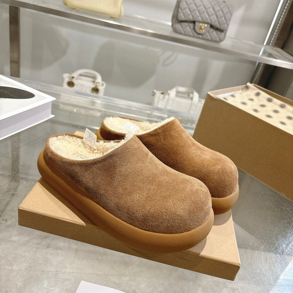 UGG Classic Ultra Mini Mule Brown Wool Suede 518886