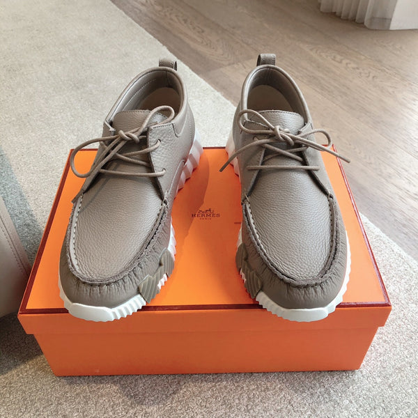 HM Men's Increase Sneaker Gray Cowhide 204376