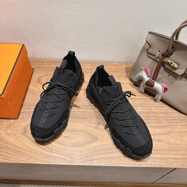 HM Sneakers Slip-On Lift Black Fabrics 329545