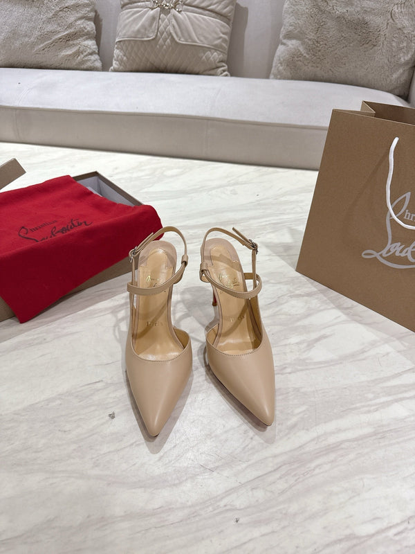 CL 25 Slingback Beige Gloss Calf Patent Leather 307522