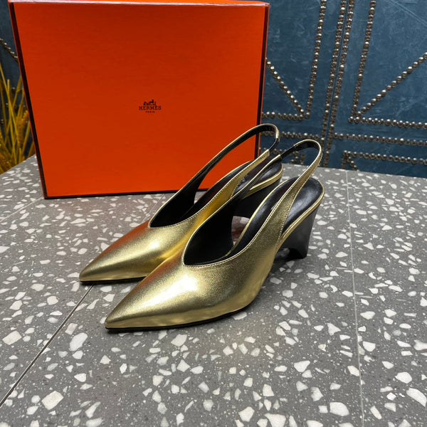 HM Intime 70 Pump Gold Lambskin 962933