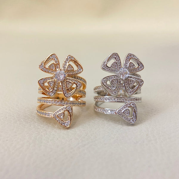 BVL Full Diamond Windmill Ring
