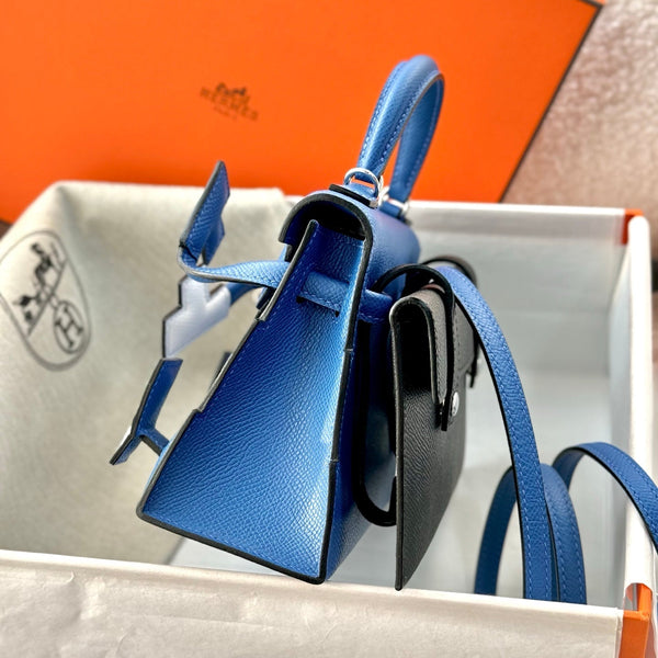 HM Kelly Doll Bag 18cm Dark Blue EpsomLeather 284587