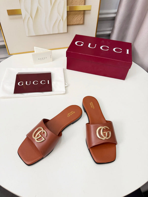 GG 2026 Early Spring Mule Brown Sheepskin 688522