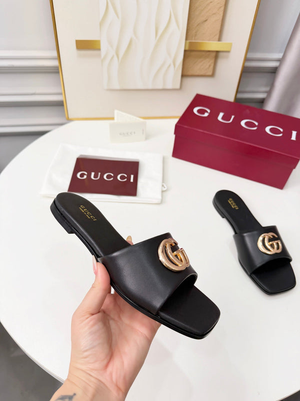 GG 2026 Early Spring Mule Black Sheepskin 688523