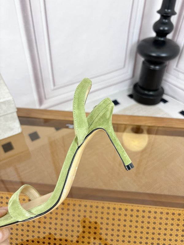 JC 26s Jenn Sandal Green Suede 932000