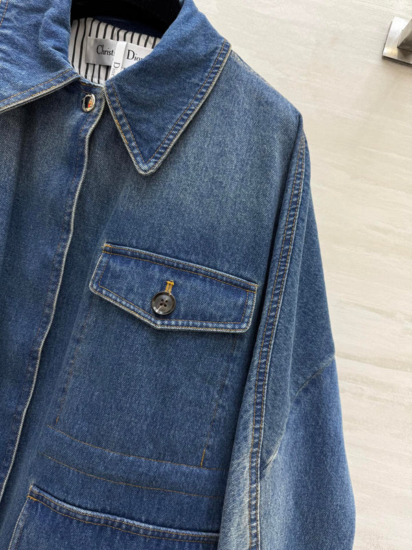 CD 25 Denim Jacket Blue Cotton