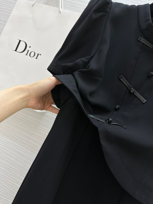 CD 25 Dress Black Cotton