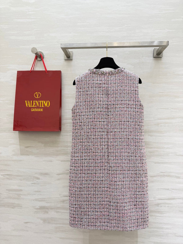 Valen 26s Dress Pink Tweed 344746
