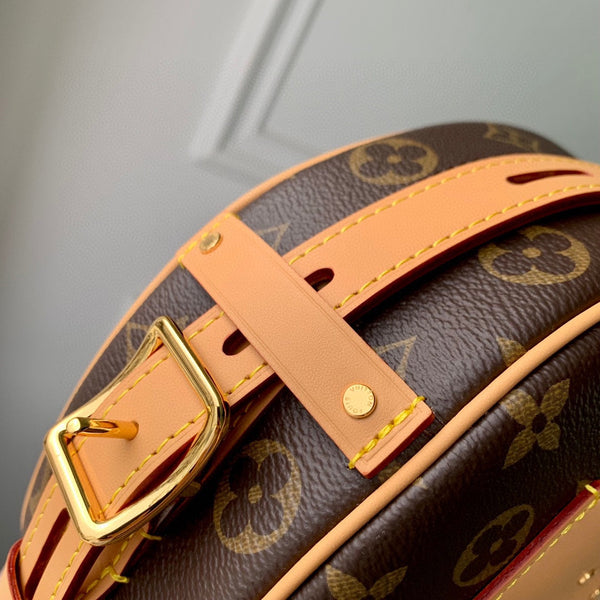 Louis Boite Chapeau Souple MM Brown Monogram