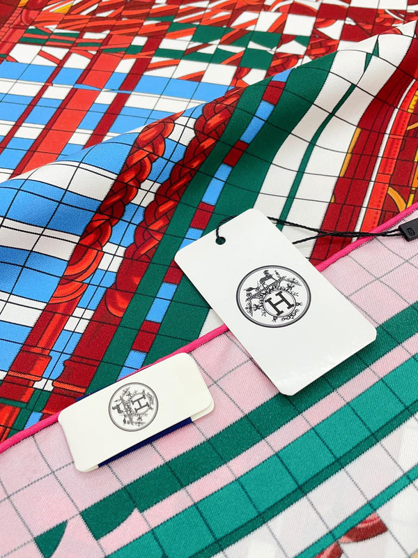 Coaching Deja-Vu Shawl 90 CM In Colorful Silk Twill 233126