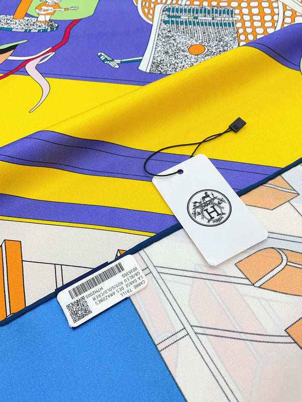 En Studio Scarf 90 CM In Colorful Silk Twill 235407
